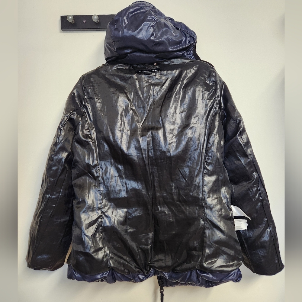 Andrew Marc Women's Shiny Blue Puffer Jacket 650 Fill Power, Size S. #E05 - Picture 12 of 16